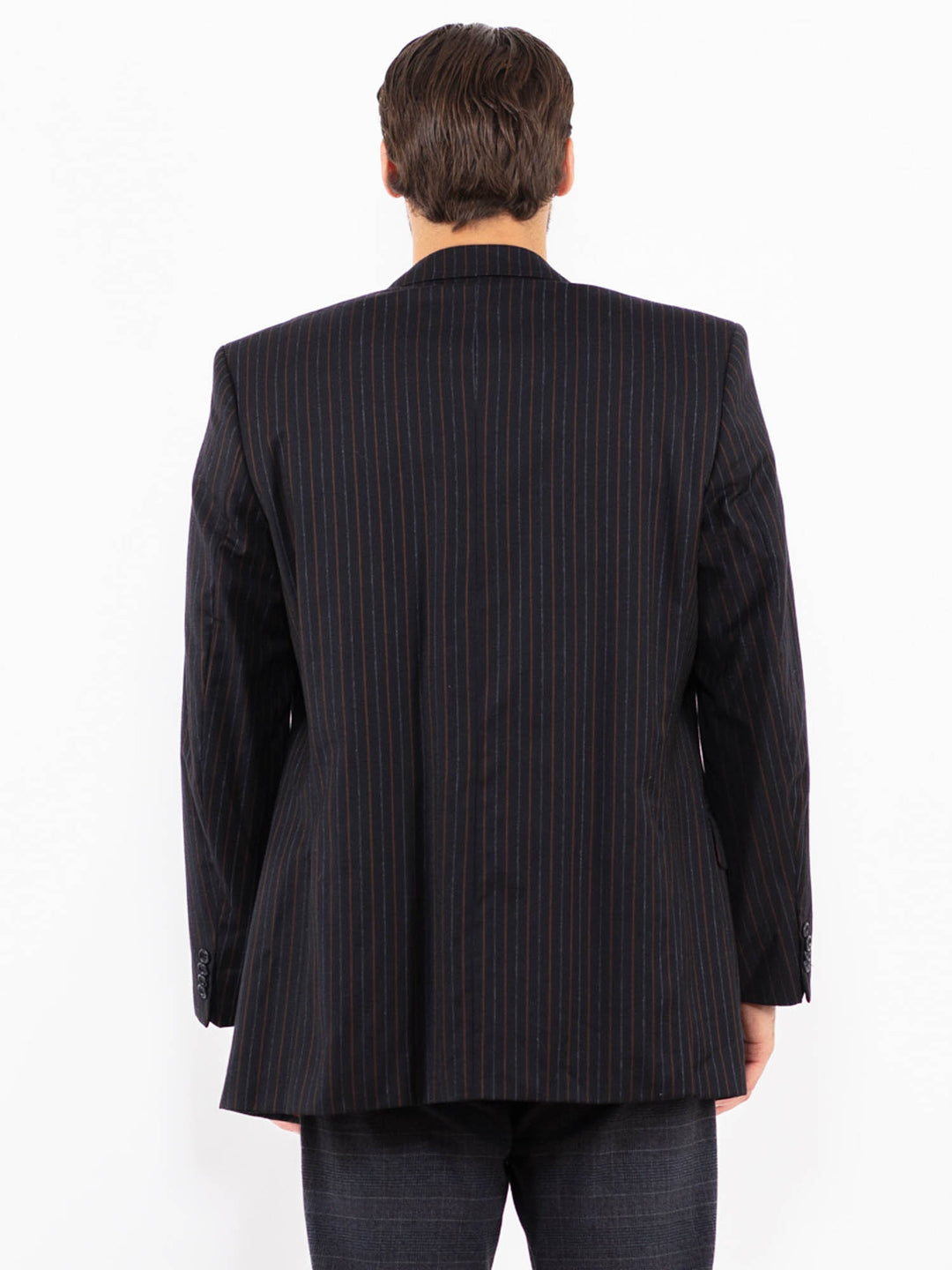 Vintage 90's Men Wool Blazer Jacket in MultiZ2435
