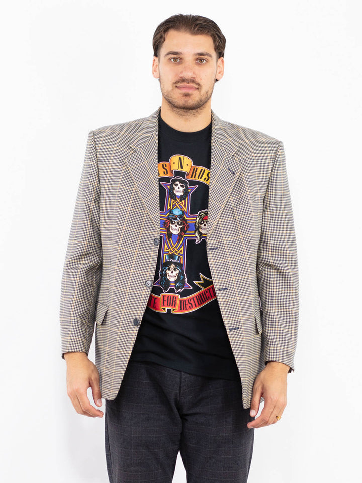 Vintage 90's Men Wool Blend Blazer Jacket in MultiZ2440