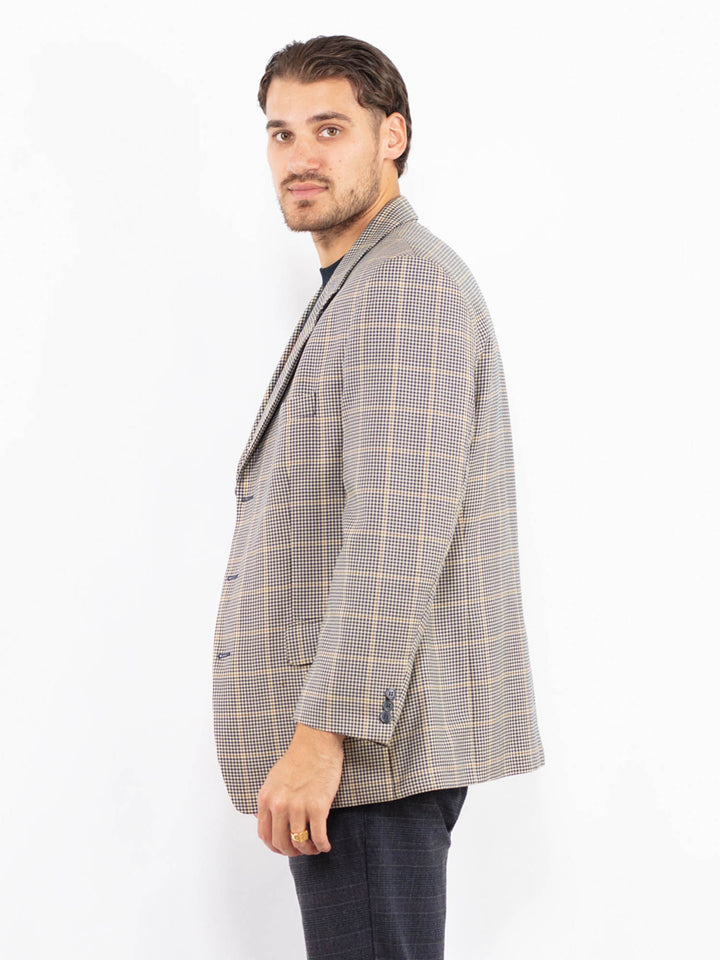 Vintage 90's Men Wool Blend Blazer Jacket in MultiZ2440