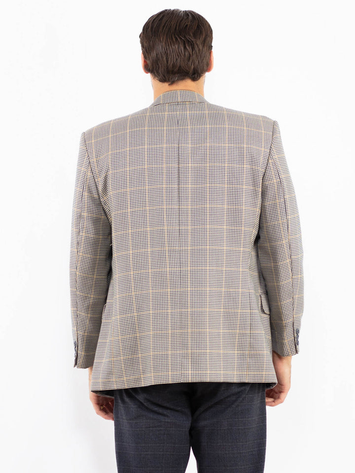 Vintage 90's Men Wool Blend Blazer Jacket in MultiZ2440