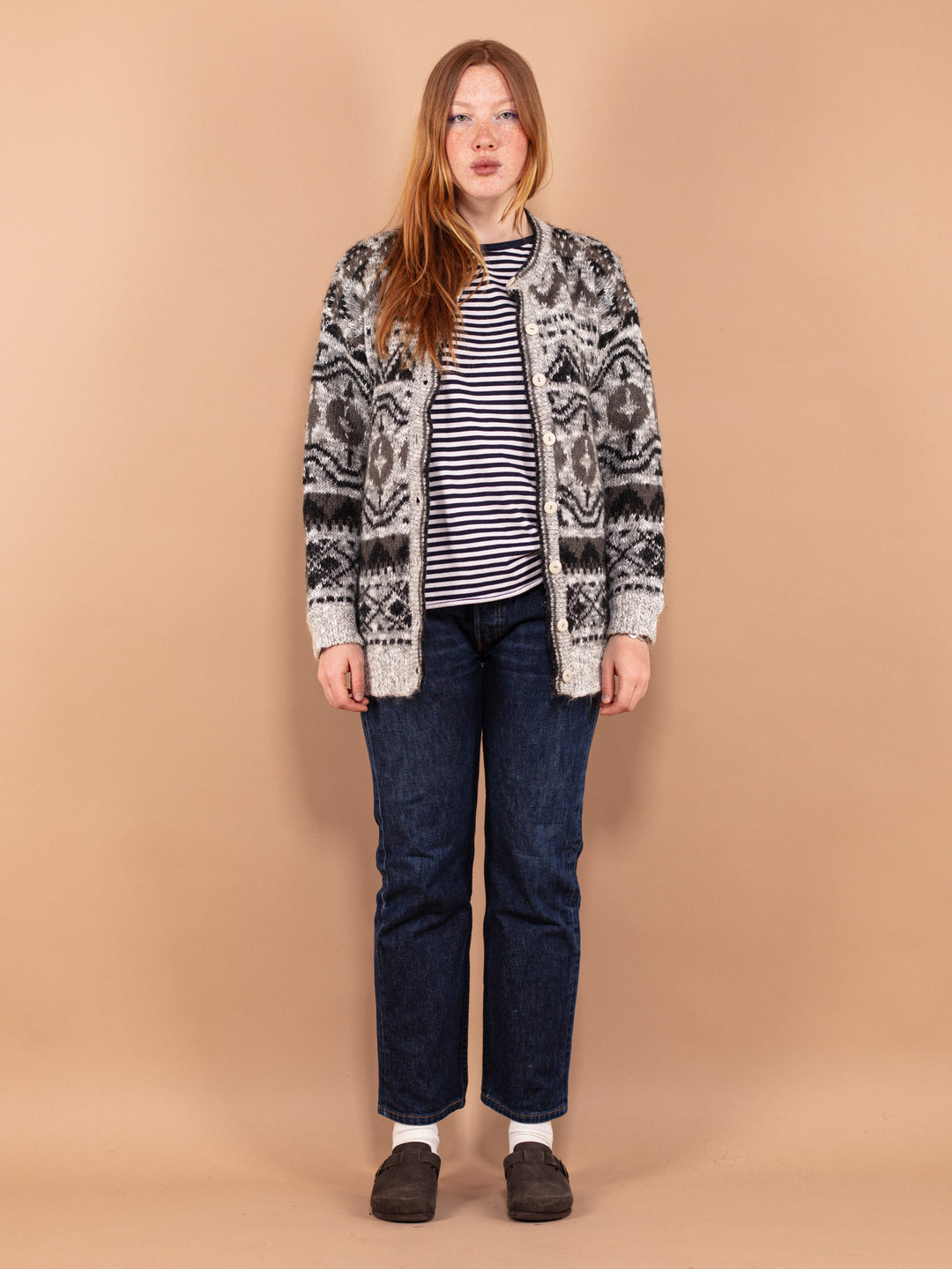 Vintage 90's Women Patterned Cardigan - NorthernGrip