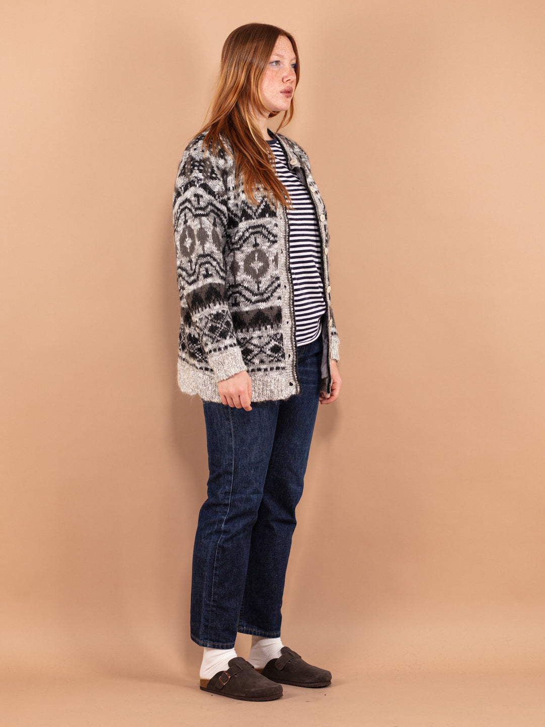Vintage 90's Women Patterned Cardigan - NorthernGrip