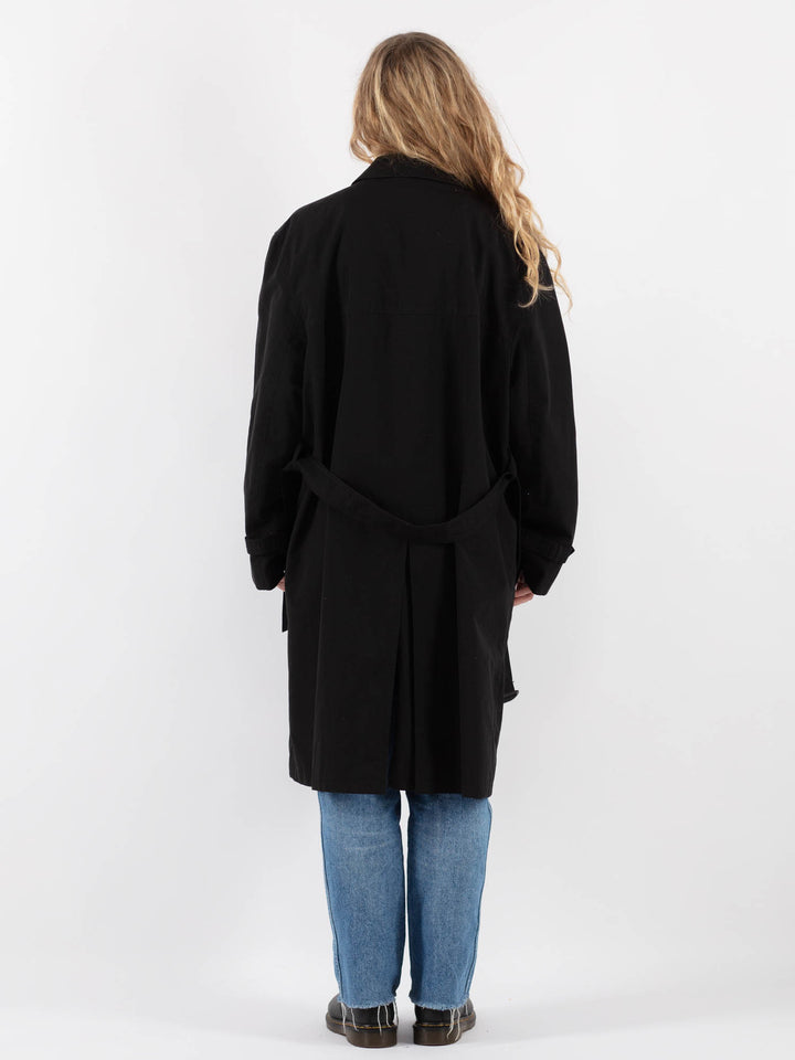 Vintage 90's Women Mac Coat in BlackV9345