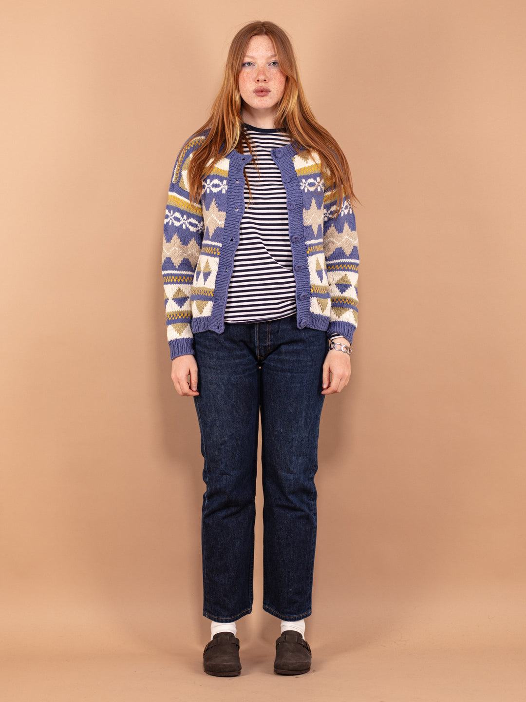 Vintage 90's Women Patterned Cardigan - NorthernGrip