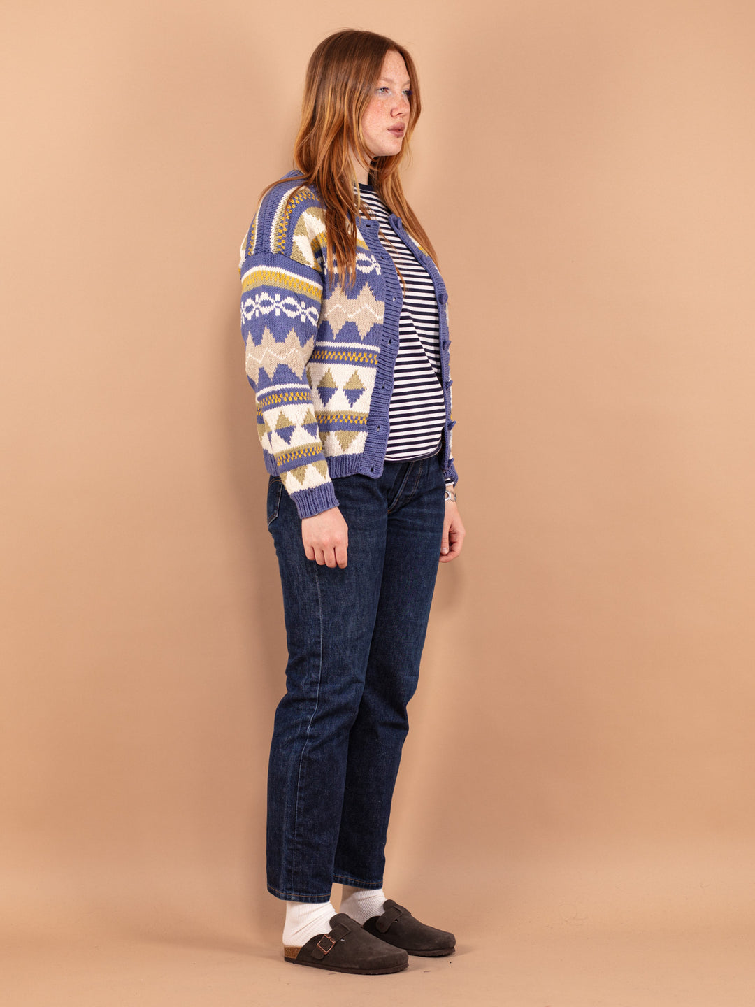 Vintage 90's Women Patterned Cardigan - NorthernGrip