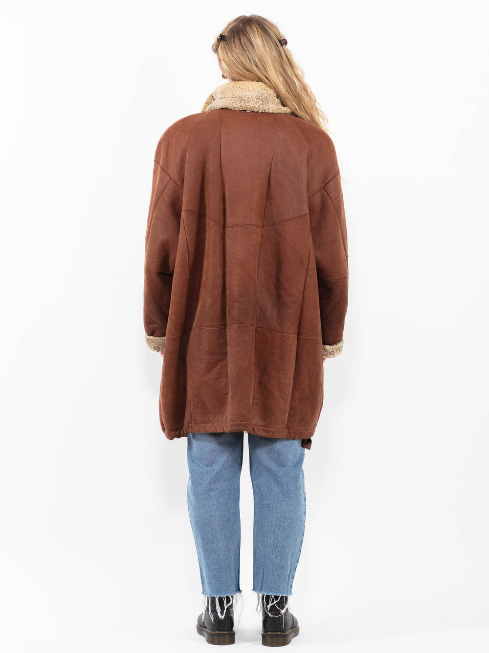 Vintage 90's Women Sheepskin in BrownA0254