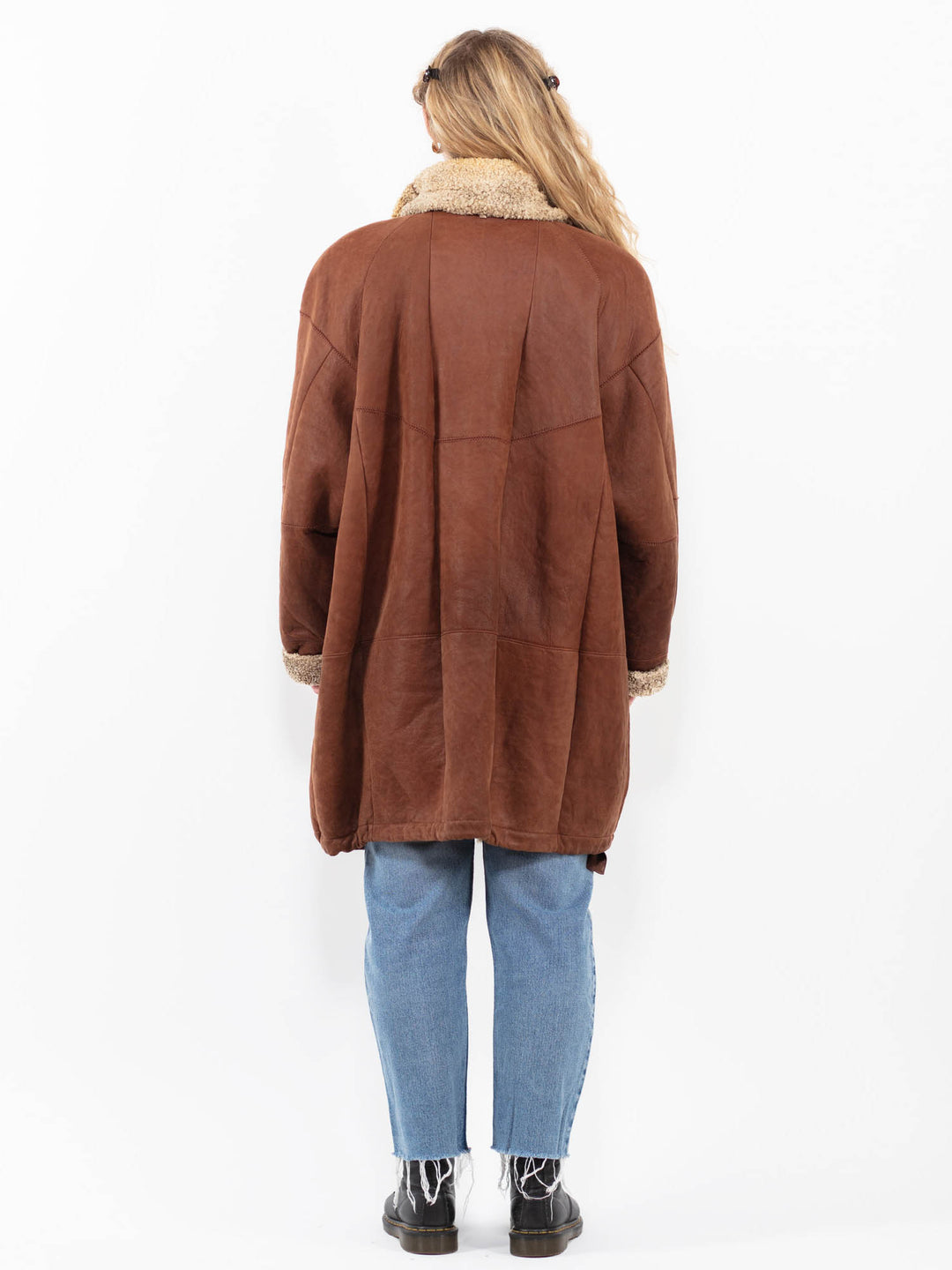 Vintage 90's Women Sheepskin in BrownA0254