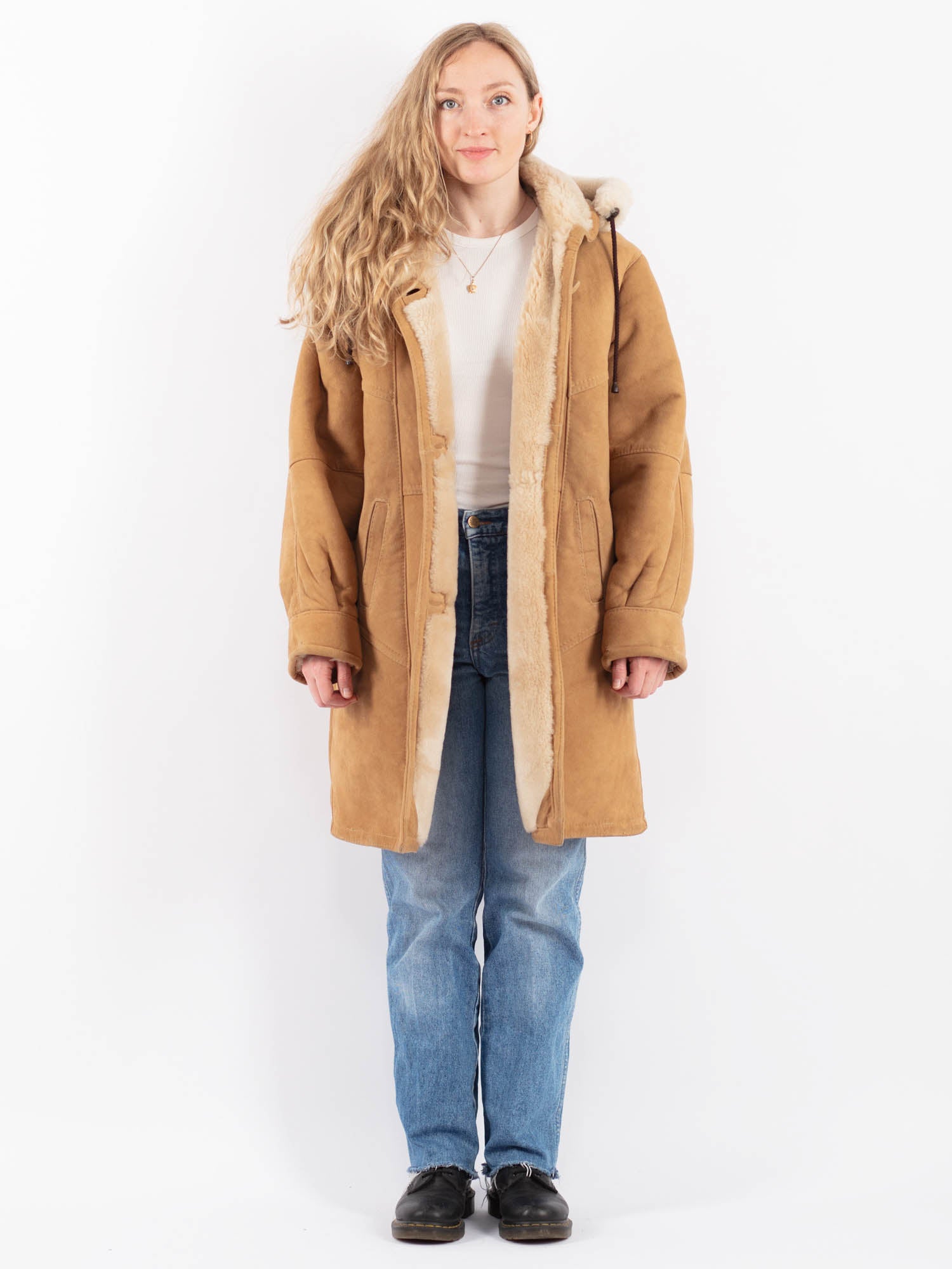 90s vintage ねばき BA-TSU CLUB fur wool coat