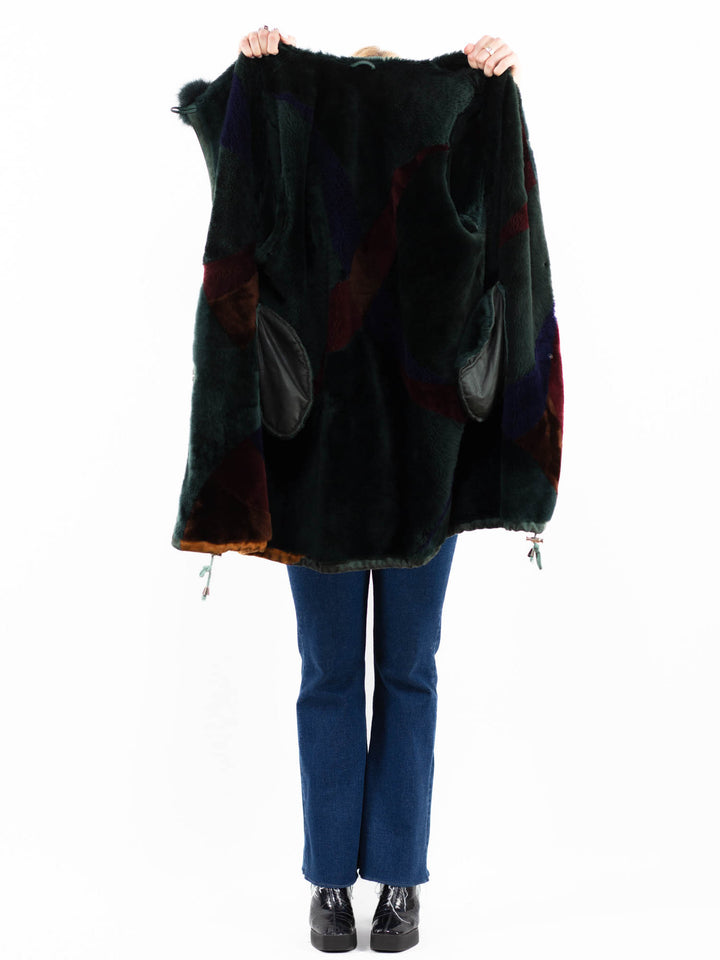 Vintage 90's Women Sheepskin Coat in MultiA0066