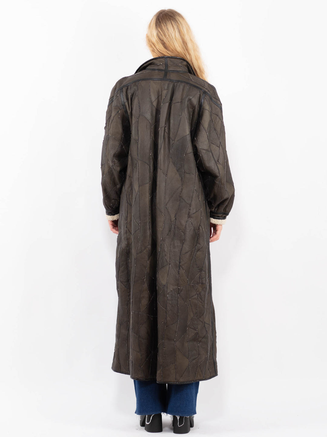 Vintage 90's Women Sheepskin in BrownA0394
