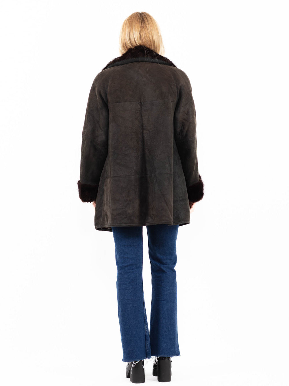 Vintage 90's Women Sheepskin Coat in A0085