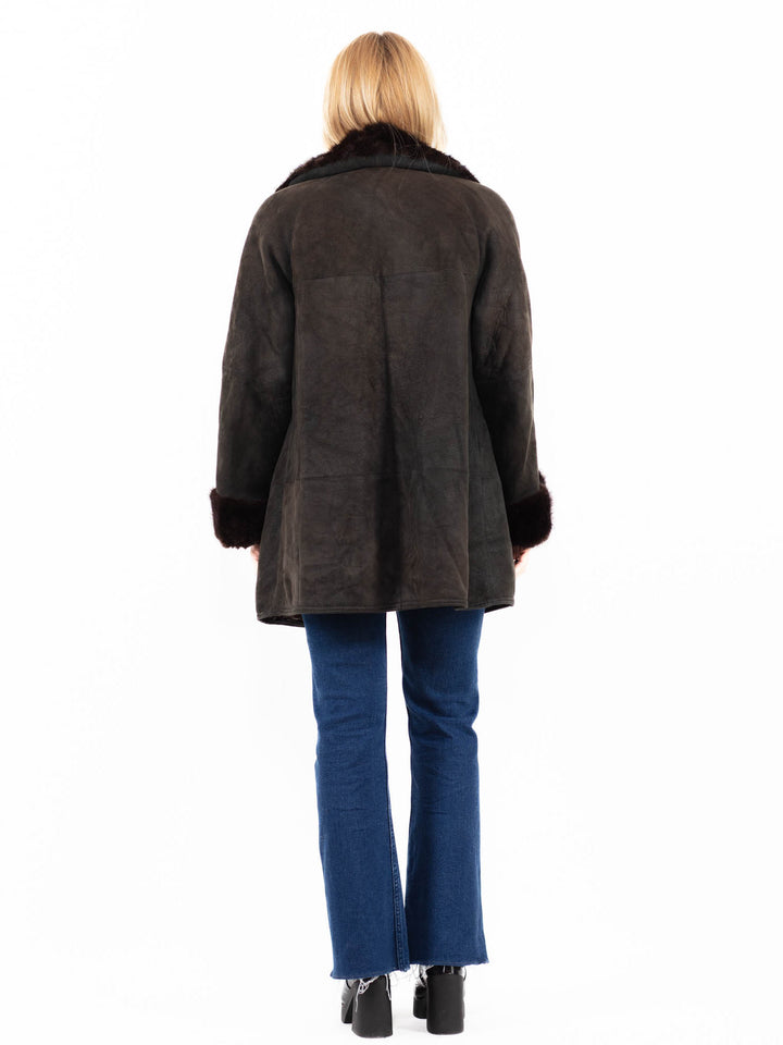 Vintage 90's Women Sheepskin Coat in A0085