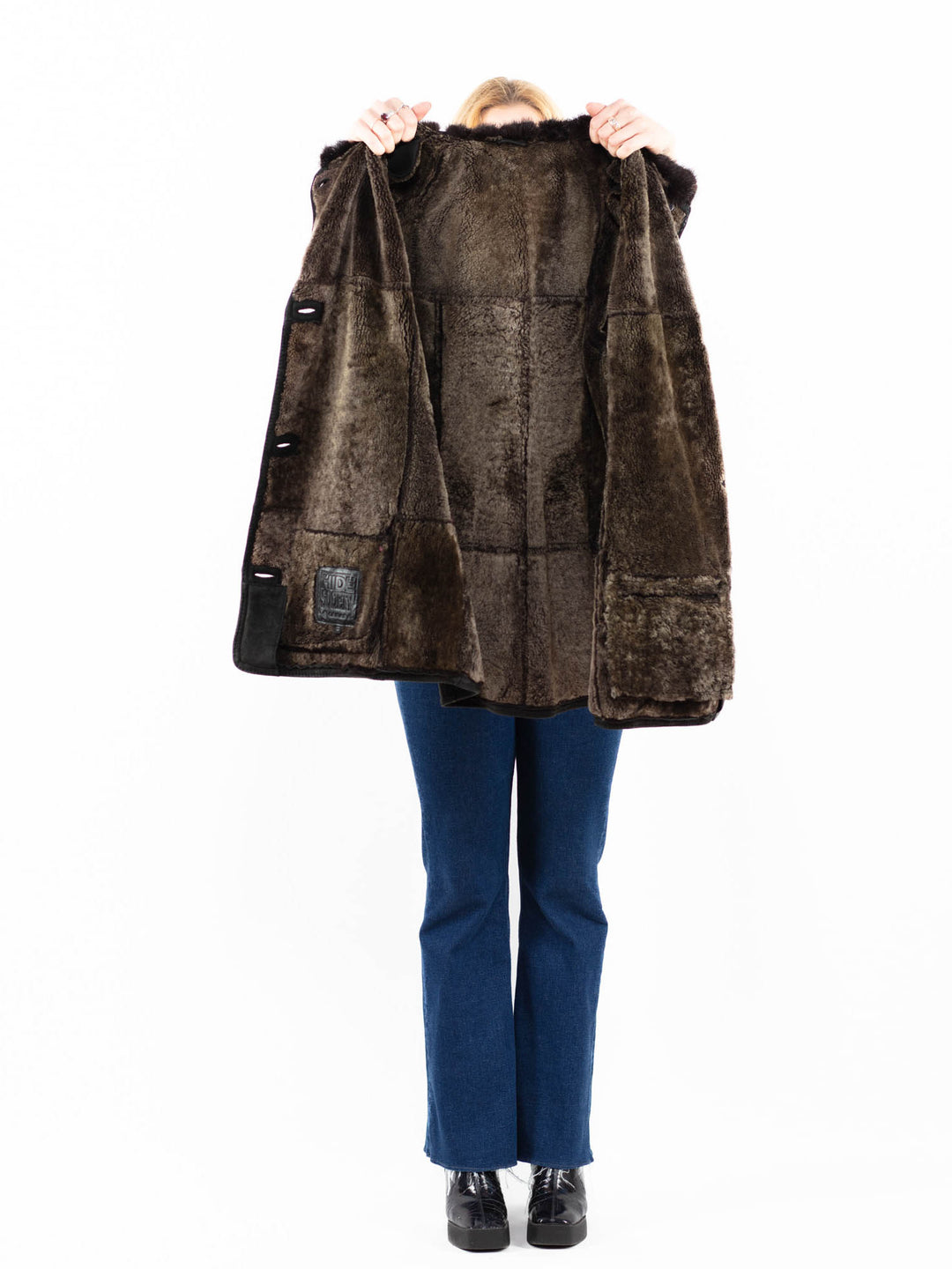 Vintage 90's Women Sheepskin Coat in A0085