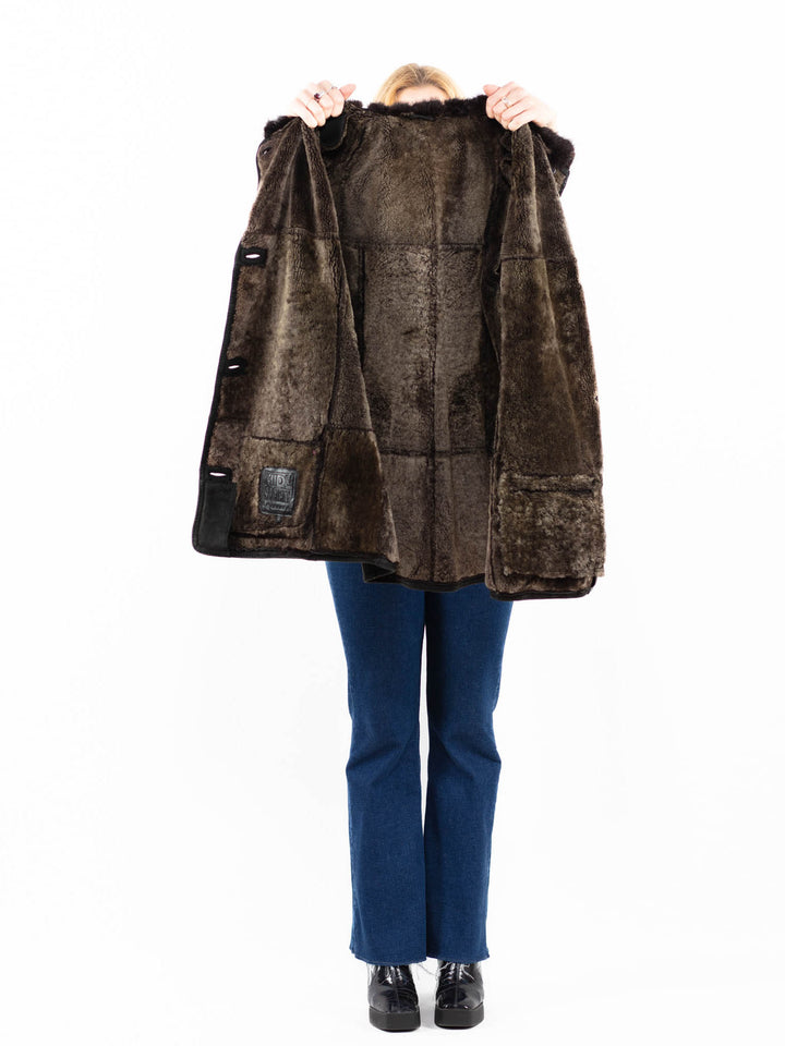 Vintage 90's Women Sheepskin Coat in A0085
