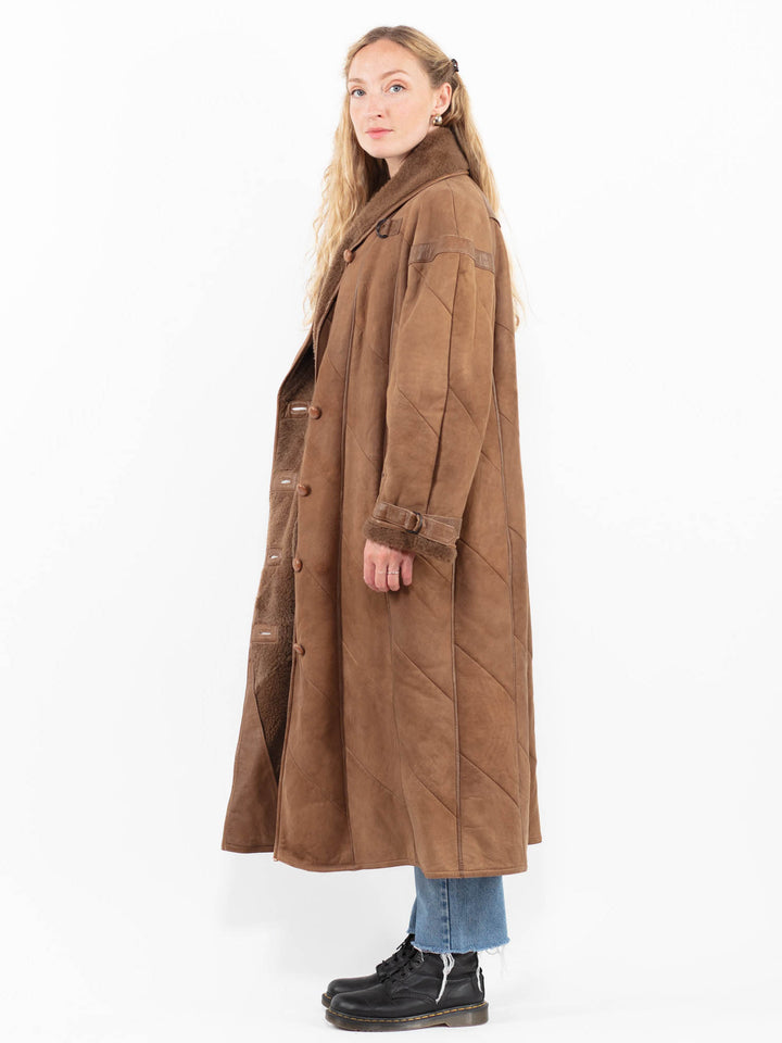 Vintage 90's Women Sheepskin in BrownA0315