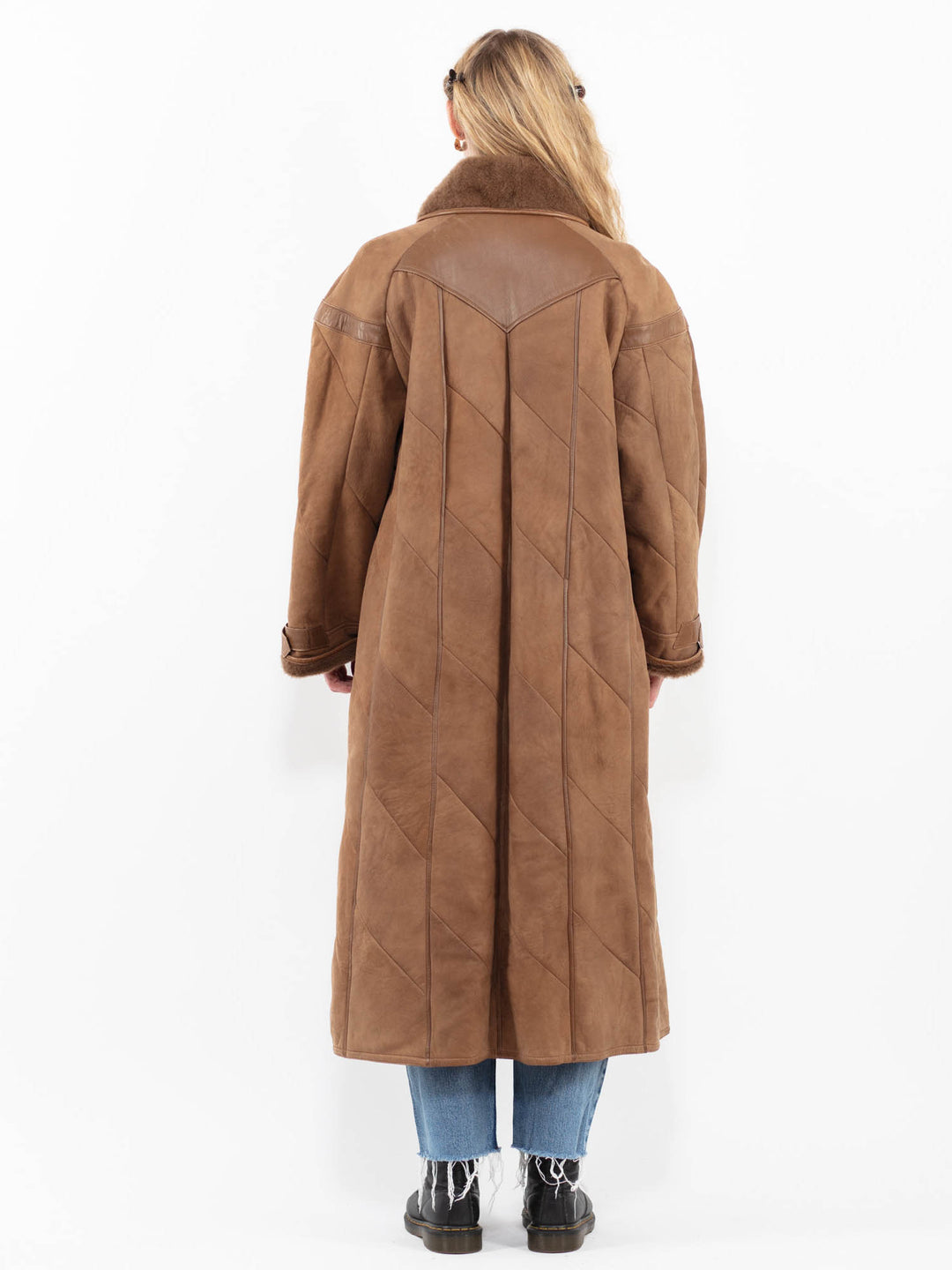 Vintage 90's Women Sheepskin in BrownA0315
