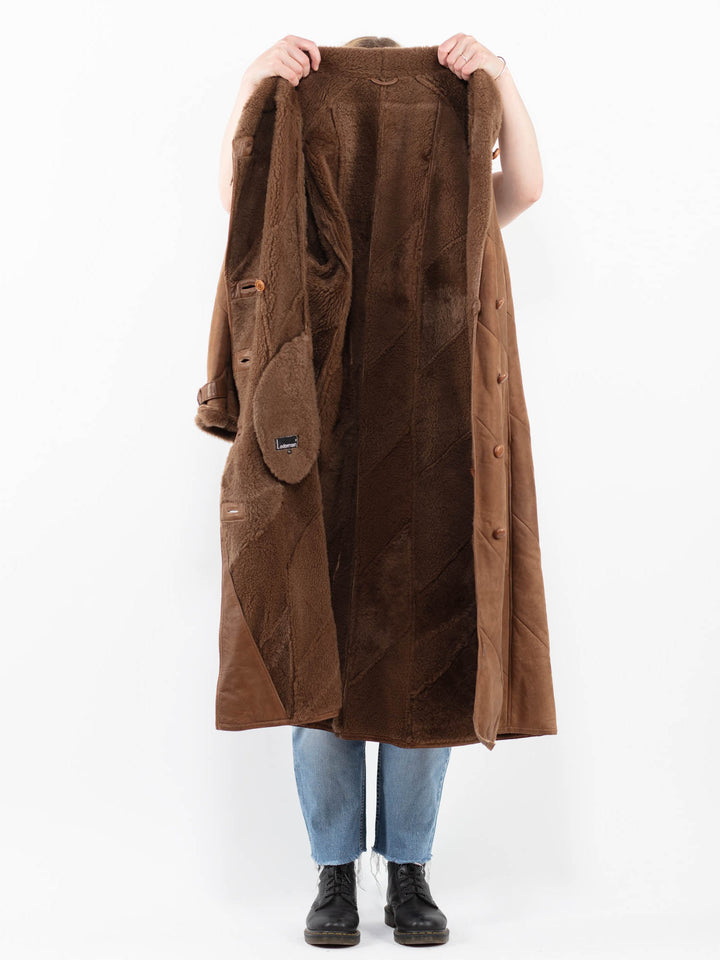 Vintage 90's Women Sheepskin in BrownA0315