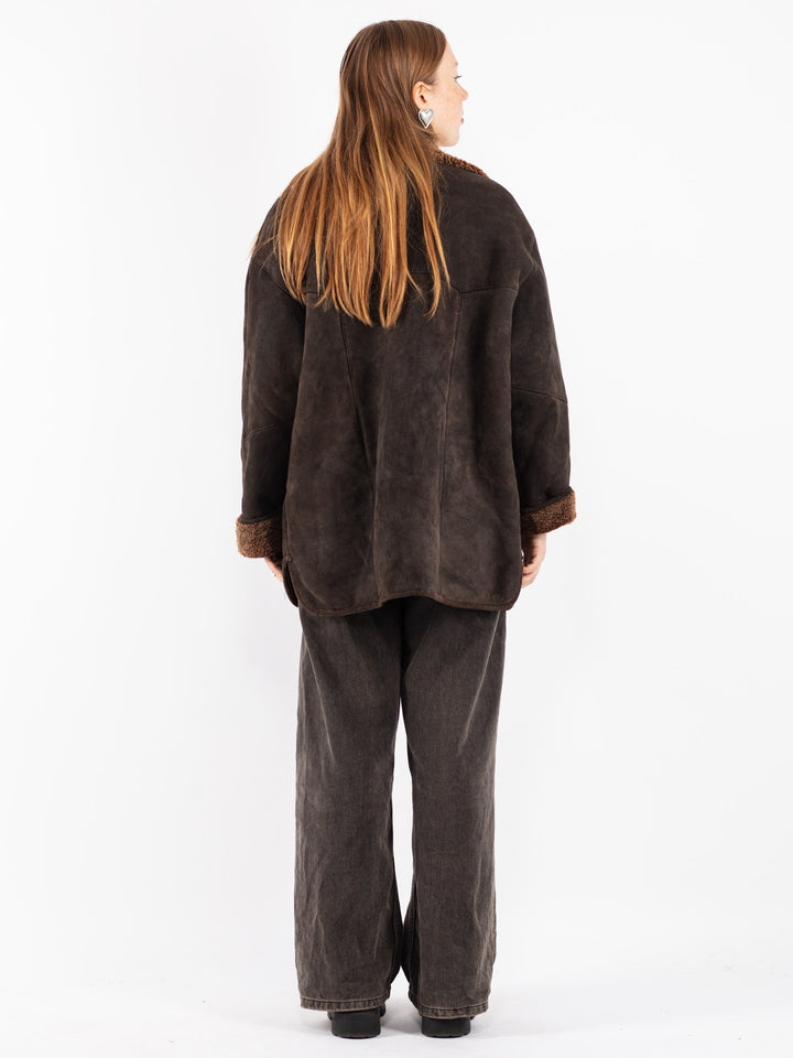 Vintage 90's Women Sheepskin in Brown