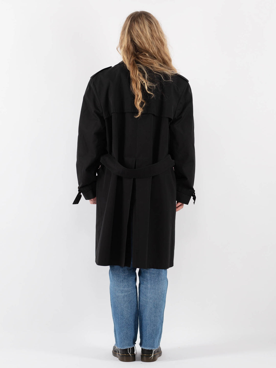 Vintage 90's Women Trench Coat in BlackV9341