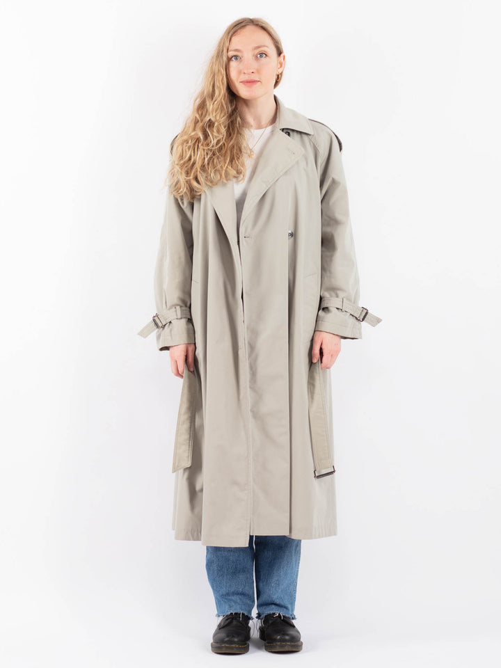 Vintage 90's Women Trench Coat in GrayV9441