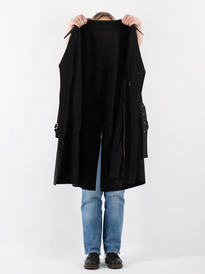 Vintage 90's Women Trench Coat in BlackV9341