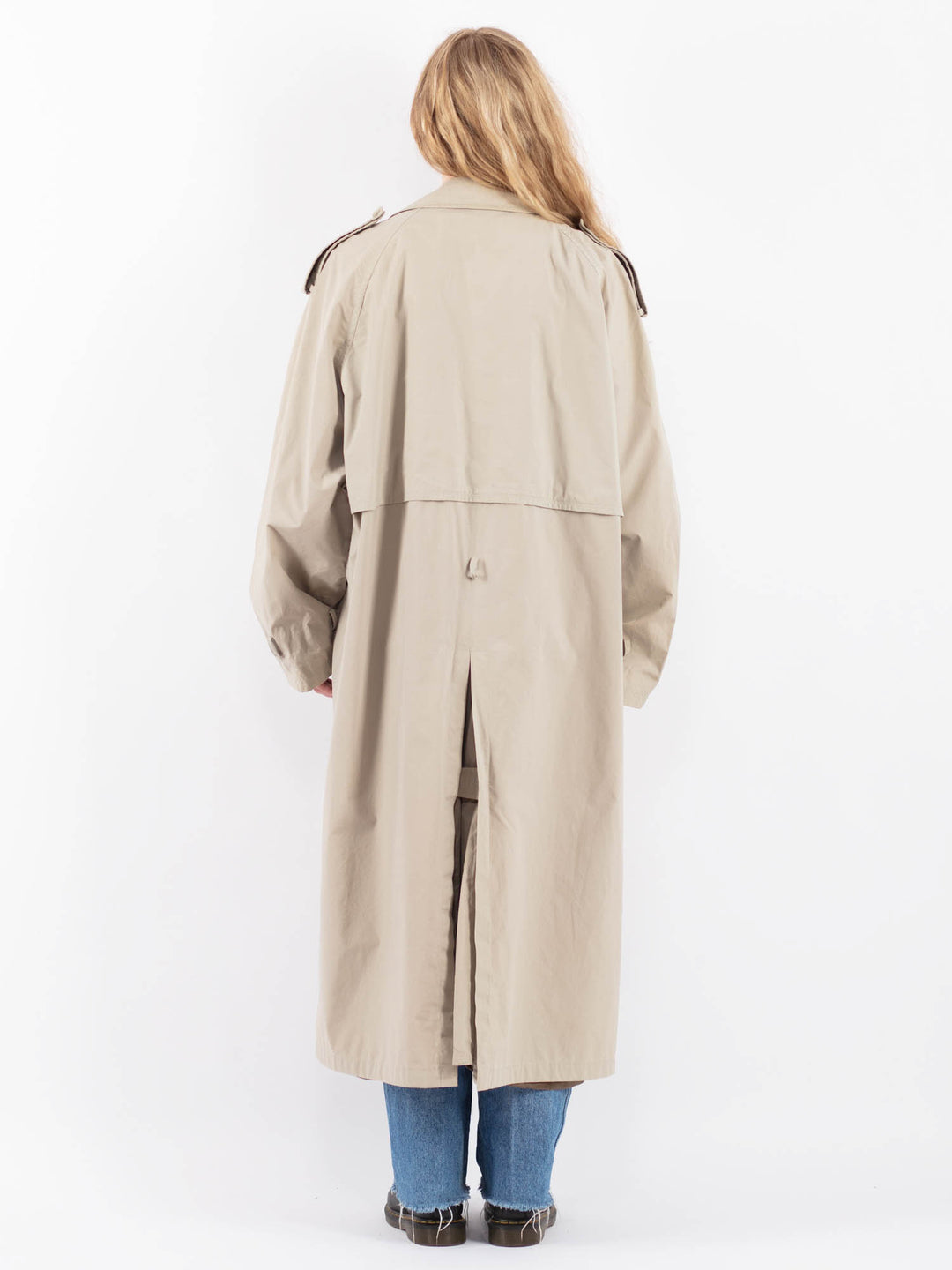 Vintage 90's Women Trench Coat in BeigeV9448