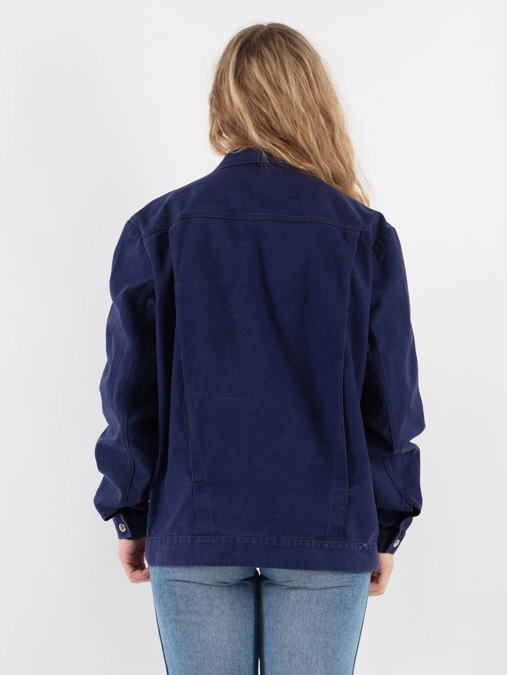 Vintage 90's Women Work Jacket in Blue