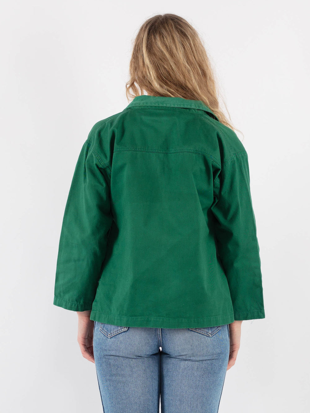 Vintage 90's Women Work Jacket in Green