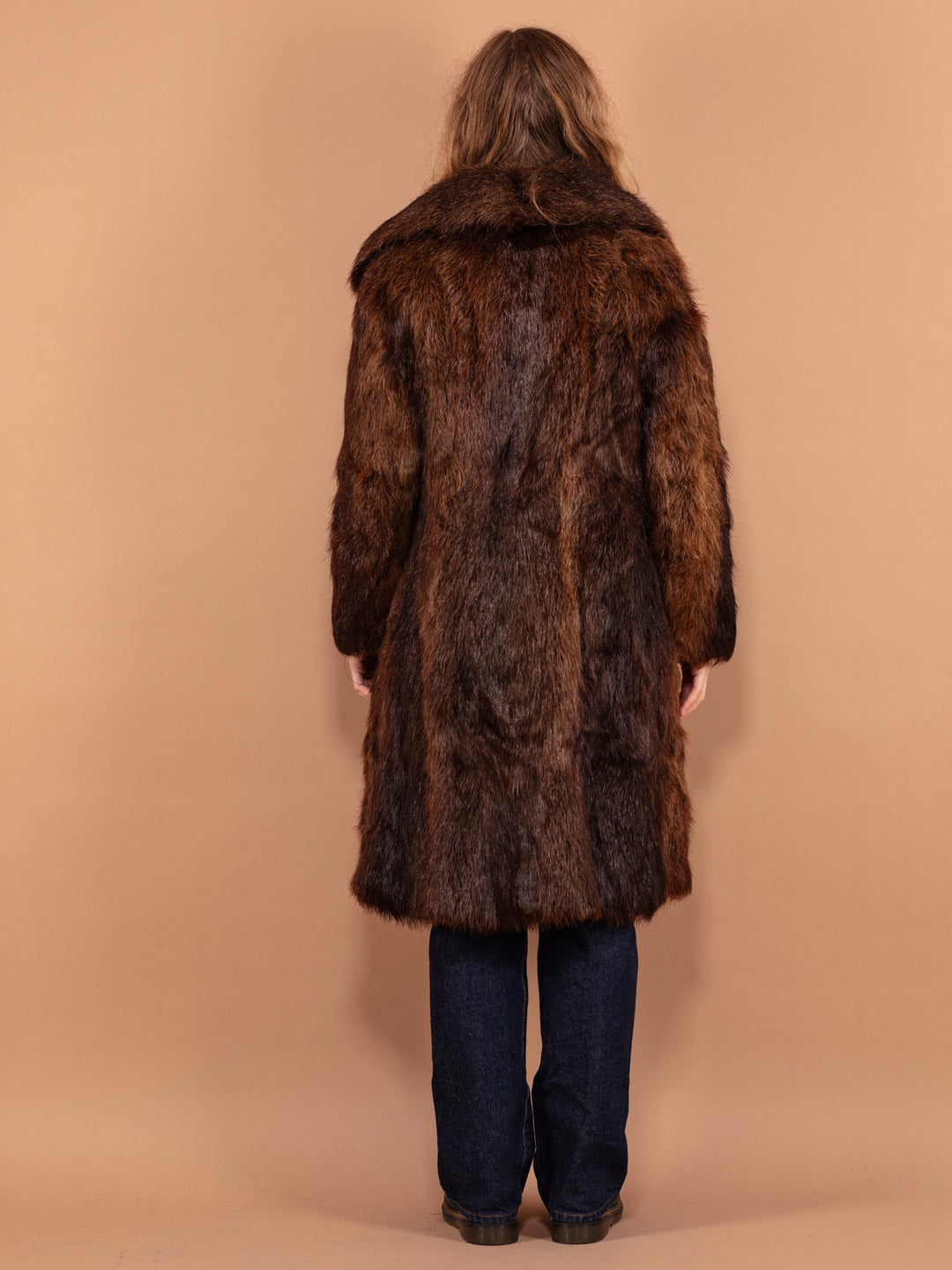 Vintage 60's Women Beaver Fur Coat in Brown - NorthernGrip