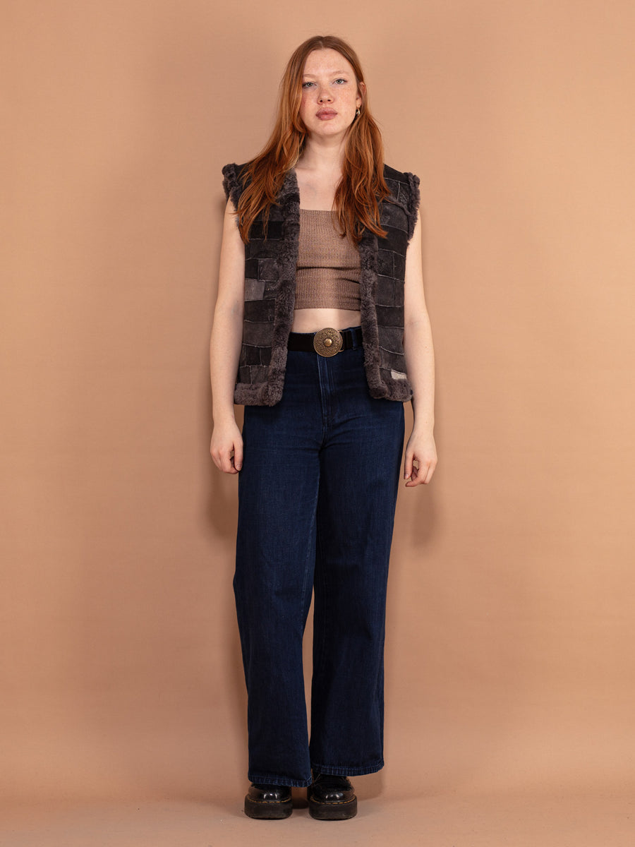 Sheepskin shop waistcoat womens