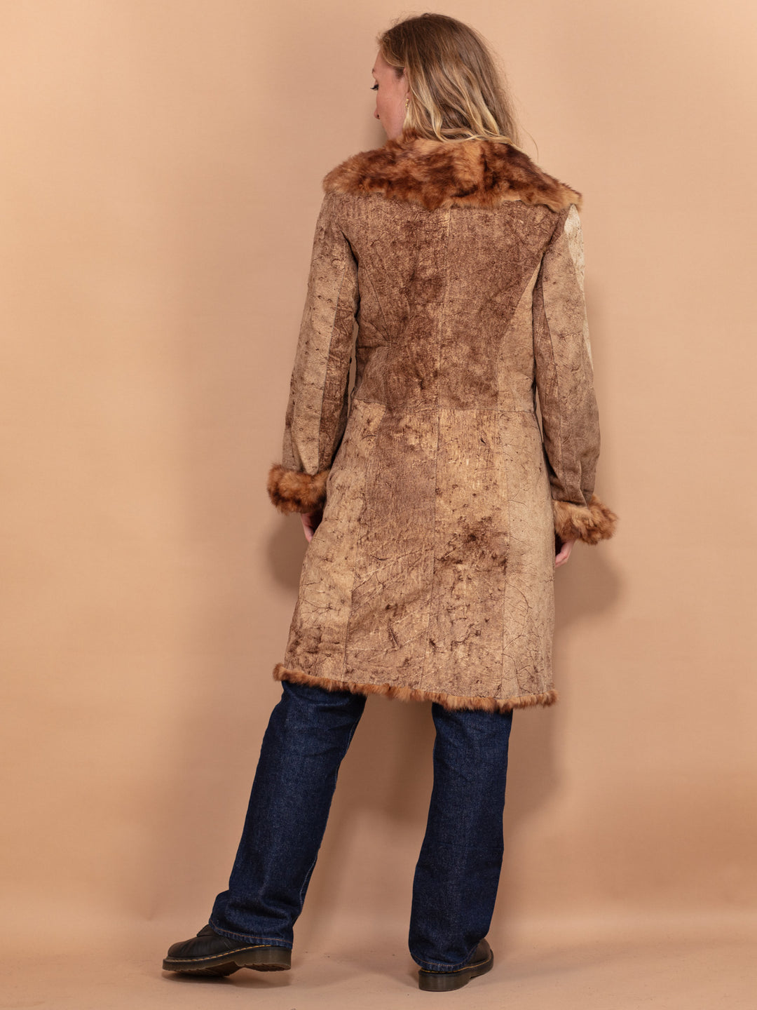 Vintage 90's Penny Lane Fur Coat in Brown - NorthernGrip