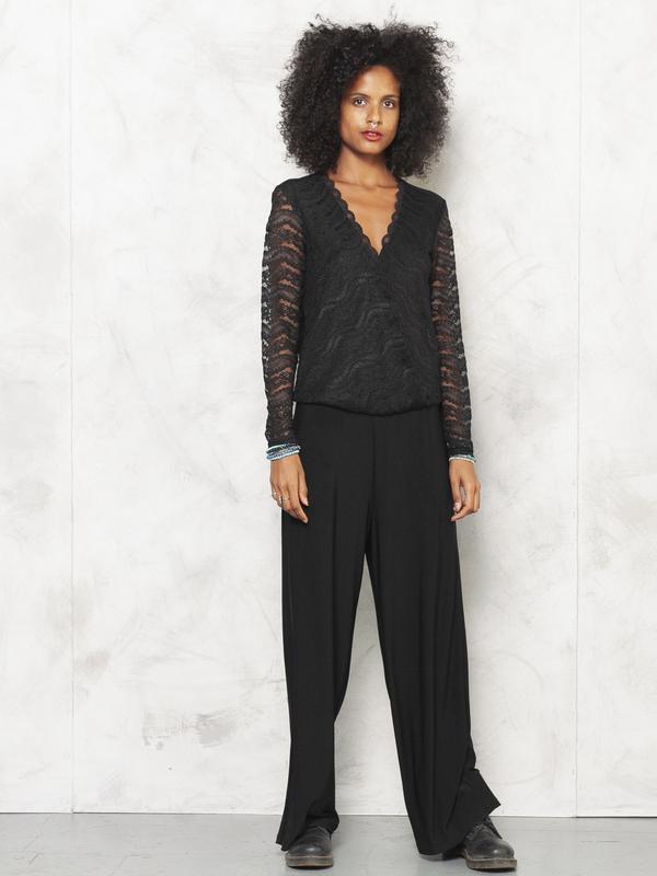 2000's Women Pantsuit in Black - NorthernGrip