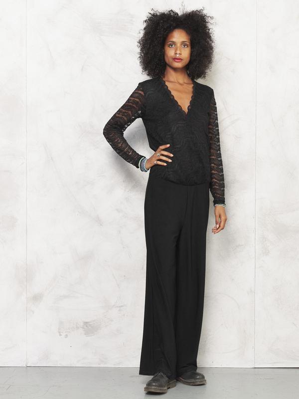 2000's Women Pantsuit in Black - NorthernGrip