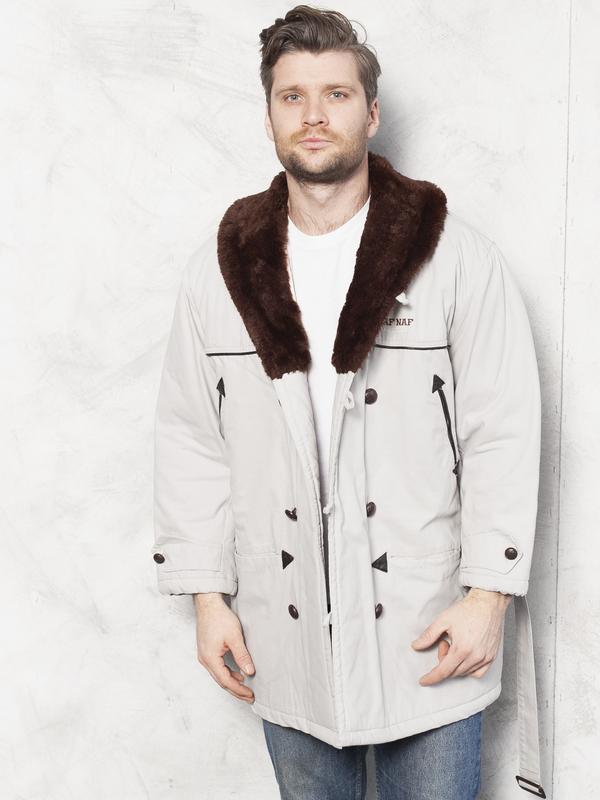 Vintage 70's Men Padded Winter Parka Coat - NorthernGrip