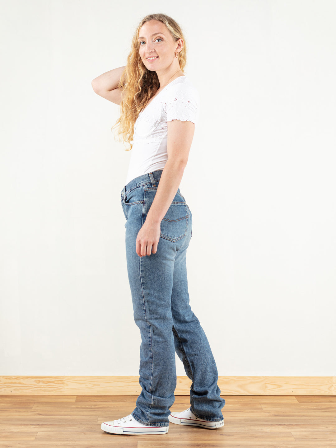 Vintage 90s Women Straight Denim Jeans - NorthernGrip
