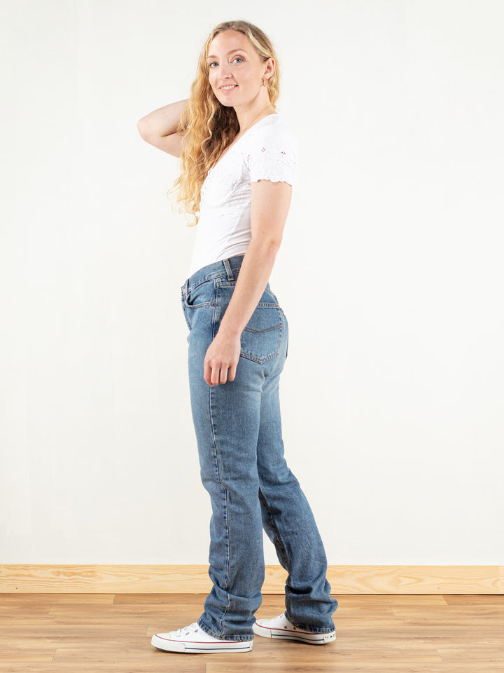 Vintage 90s Women Straight Denim Jeans - NorthernGrip