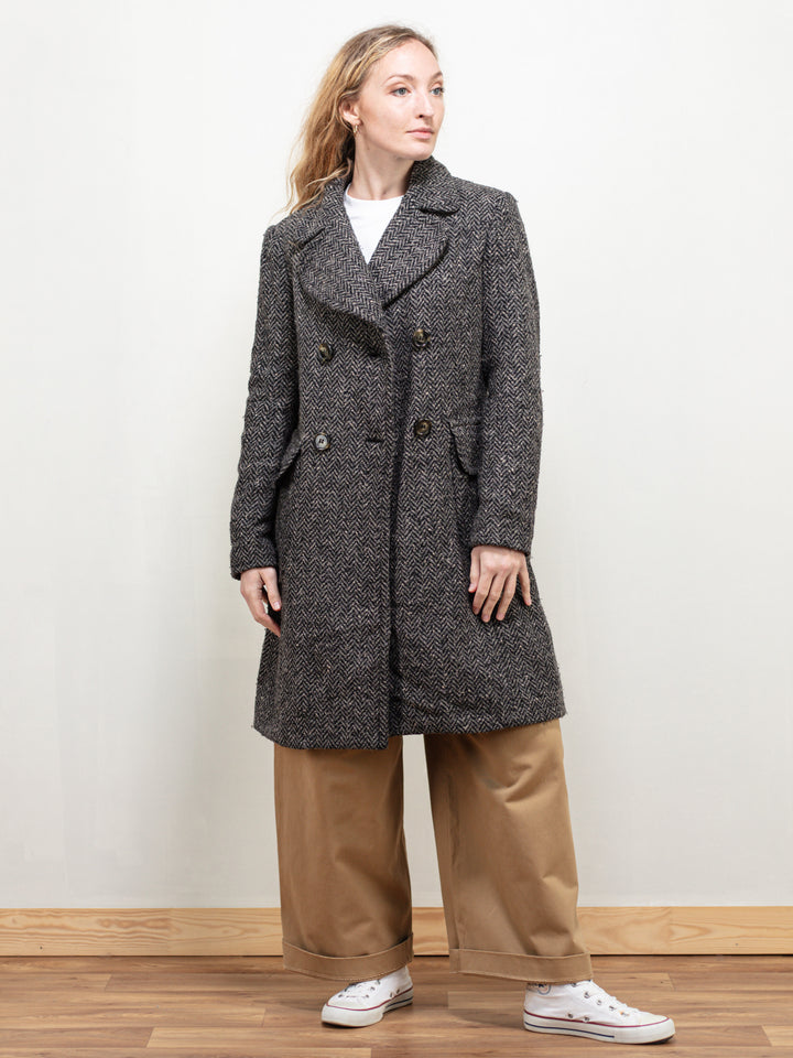 Vintage 80's Women Benetton Wool Coat - NorthernGrip