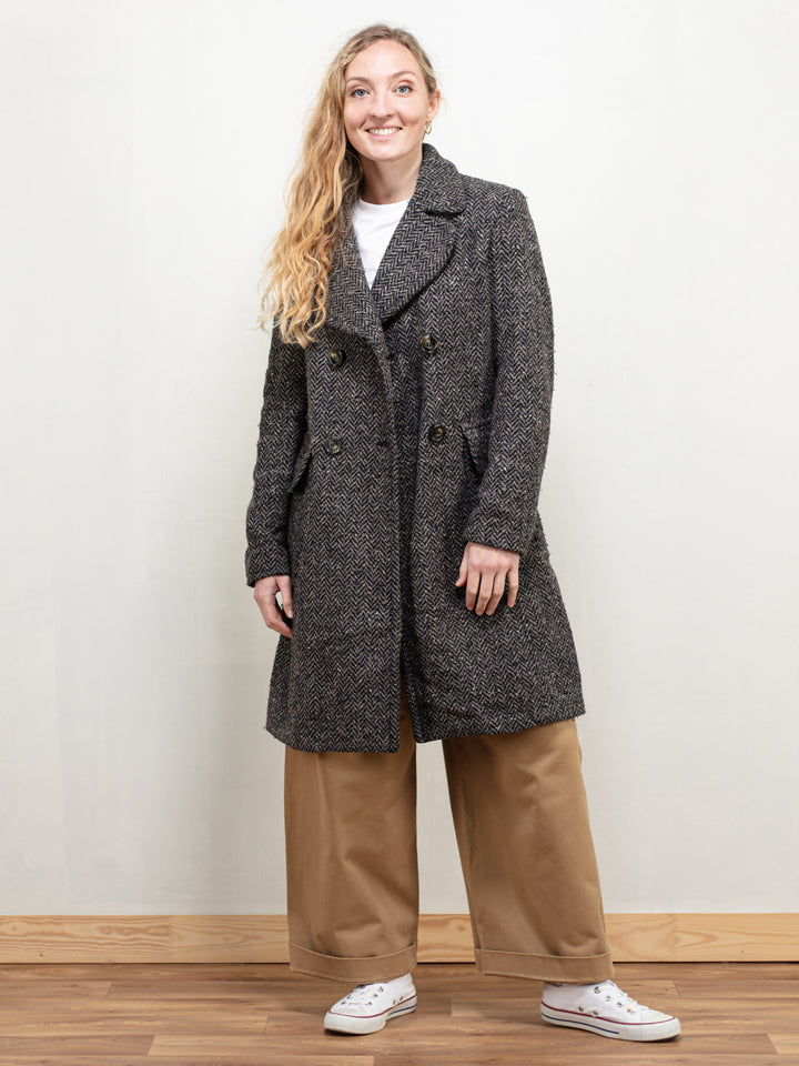 Vintage 80's Women Benetton Wool Coat - NorthernGrip