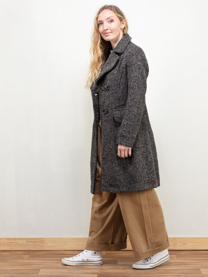 Vintage 80's Women Benetton Wool Coat - NorthernGrip