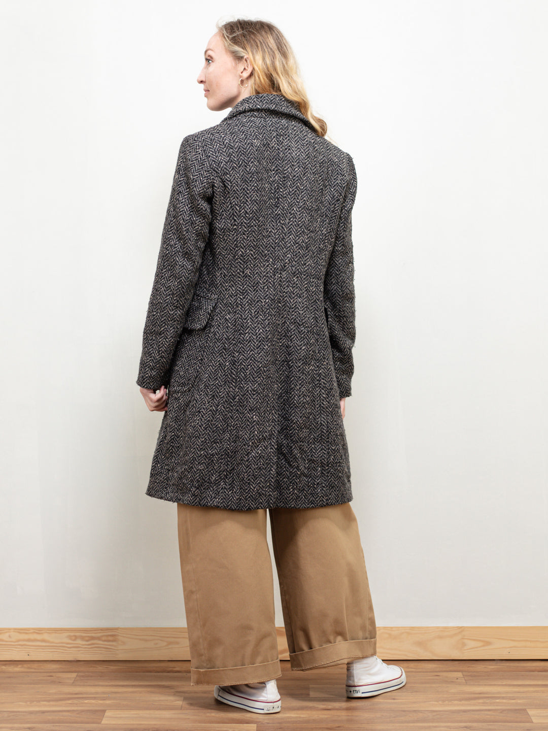 Vintage 80's Women Benetton Wool Coat - NorthernGrip