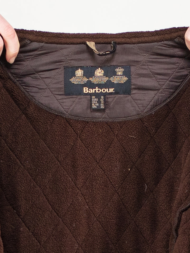 Vintage 00's Women BARBOUR Polarquilt Jacket in Brown - NorthernGrip