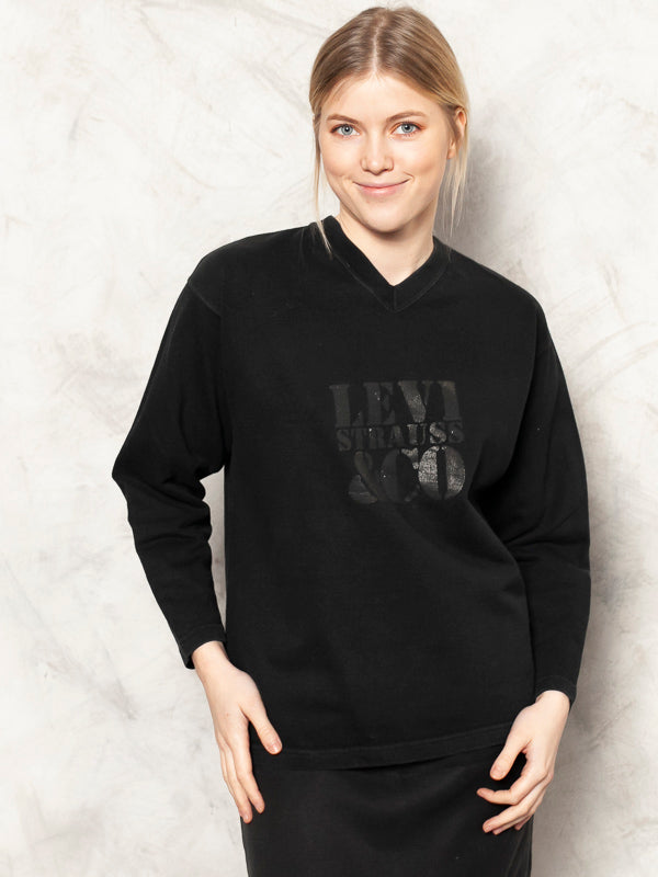 Vintage 90's Black Women LEVIS Sweatshirt - NorthernGrip