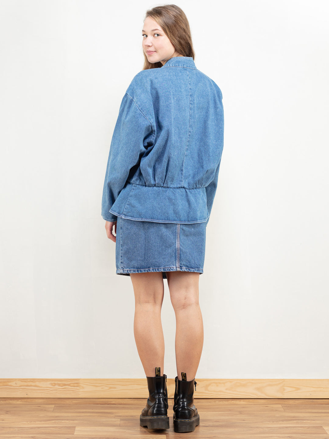Vintage 90's Women Denim Skirt Set - NorthernGrip