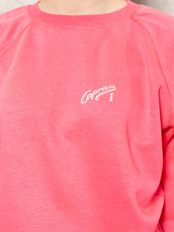 Womens bright pink sweatshirt sales