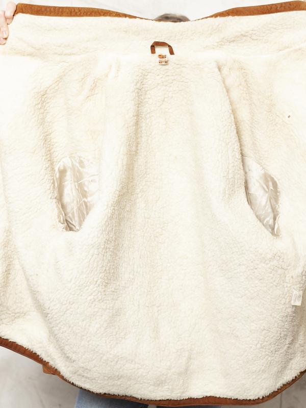 Vintage 70's Brown Women Sherpa Coat - NorthernGrip