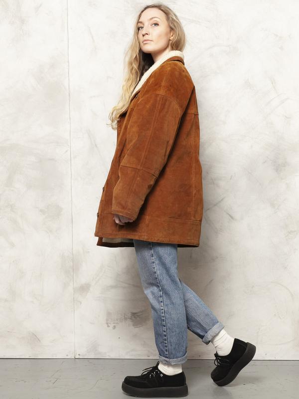 Vintage 70's Brown Women Sherpa Coat - NorthernGrip