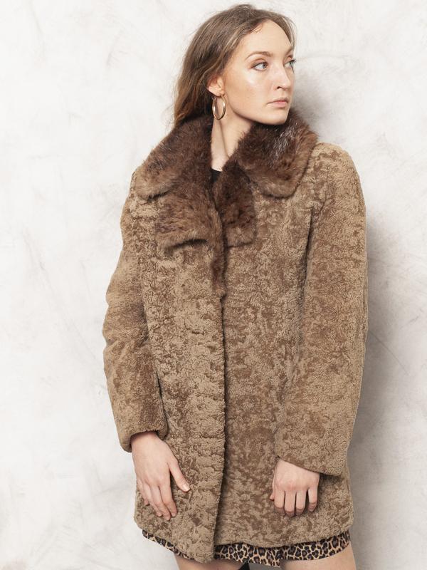 Vintage Online Store 80 s Brown Fur Coat Northern Grip