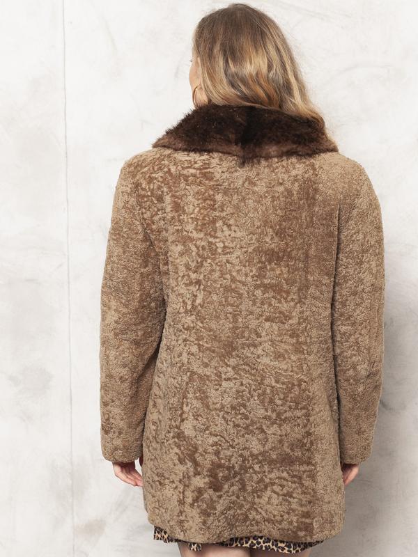 Vintage 80's Women Brown Fur Coat - NorthernGrip
