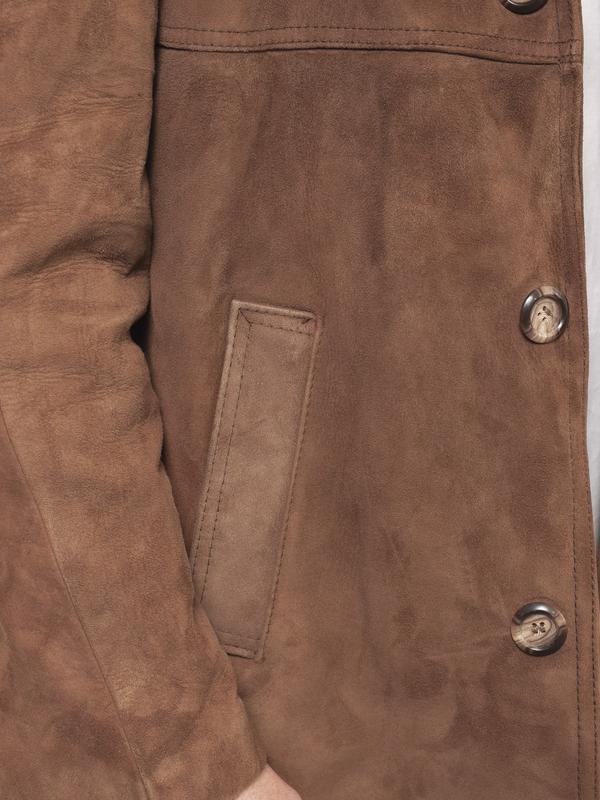 Vintage 80's Men Suede Sherpa Coat - NorthernGrip