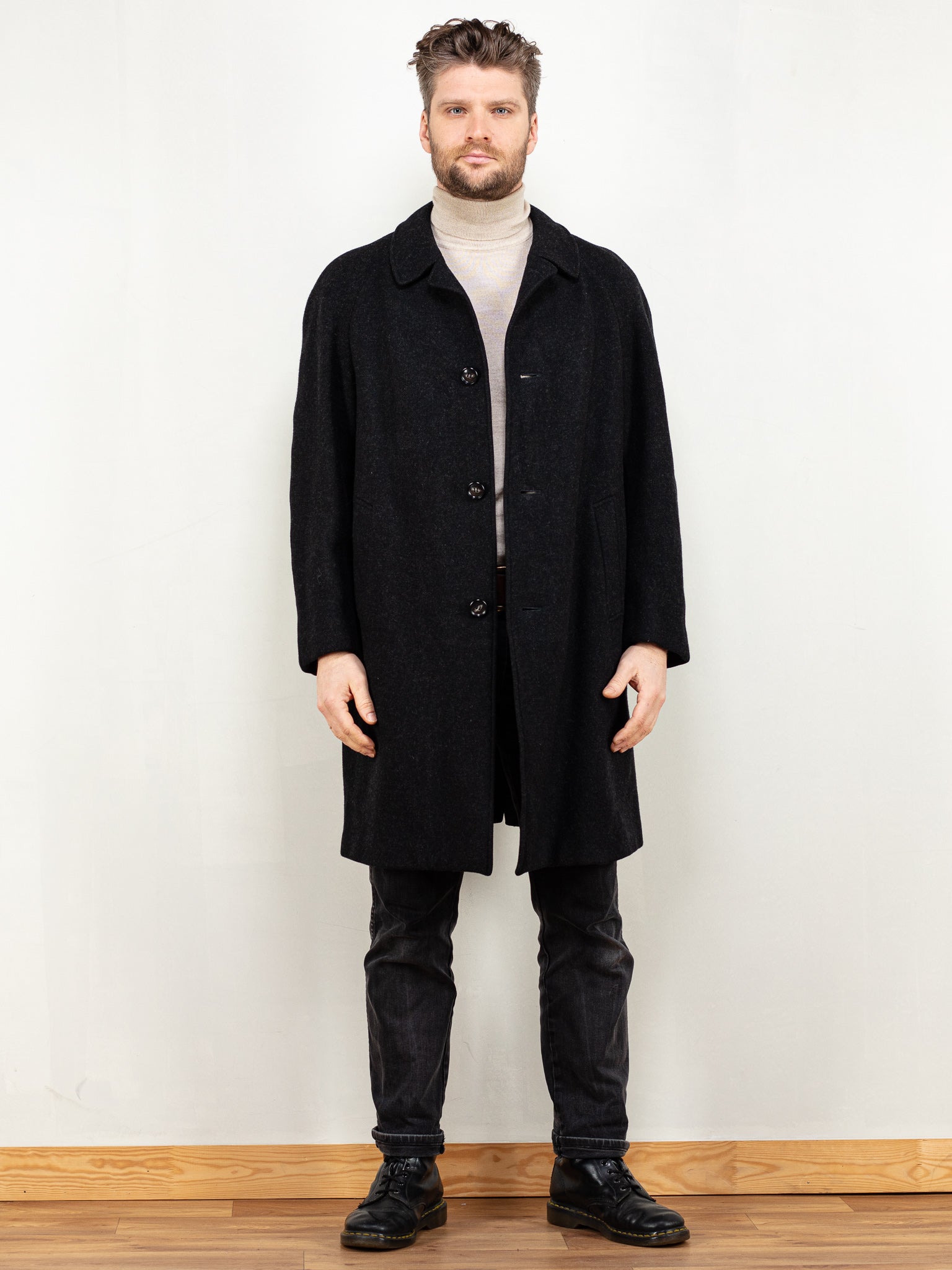 Online Vintage Store 90's Men Wool Coat Northern Grip NorthernGrip